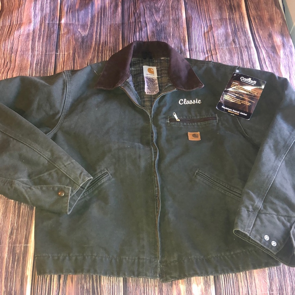 Men’s Vtg 90’s Carhartt Duck-Canvas “Detroit” jacket -L- new with tags
